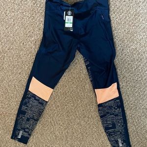 NWT, Navy with Peach Accent - Under Armour Pants